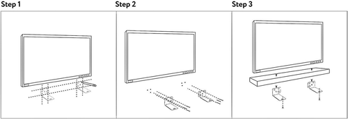Impresa Wall Mount Kit for Soundtouch 300 Soundbar Bose Compatible- Compare to W - Picture 6 of 12