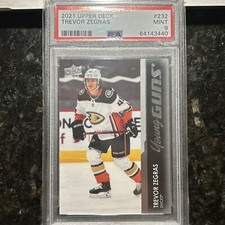 2021 UPPER DECK TREVOR ZEGRAS YOUNG GUNS ROOKIE CARD RC PSA 9