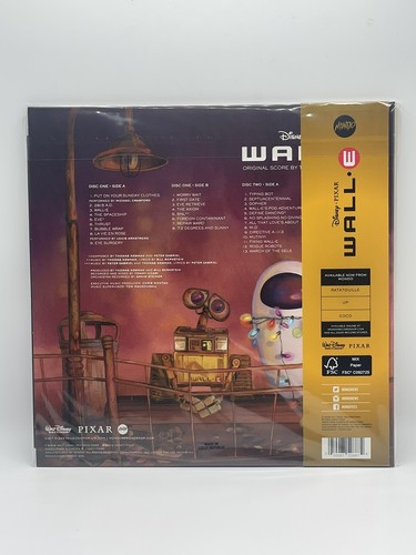 NEW Wall-E Pixar Soundtrack On Mondo Exclusive Eco Color Vinyl 2LP Record Disney - Picture 3 of 6