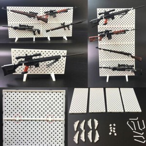 4pcs 1/6 Modular Waffen Display Wand Show Aufbewahrung Ständer für