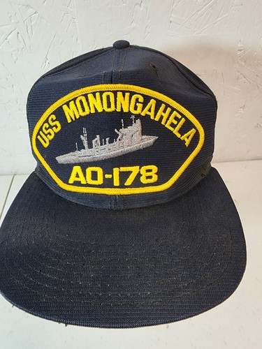 USS MONONGAHELA AO-178 SHIP HAT - NAVY BLUE - - Picture 2 of 7
