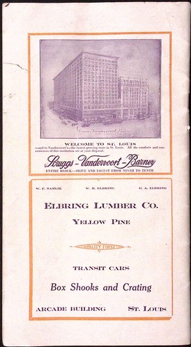 1920 Know St Louis Guía de Viaje Hotel Café Teatro Línea de Vapor Folleto de Horario - Imagen 7 de 7