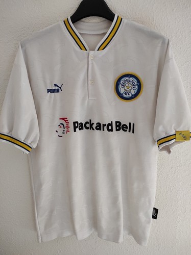 LEEDS UNITED 1997-1998 Haaland 4 camiseta shirt trikot maillot maglia M - Picture 2 of 4