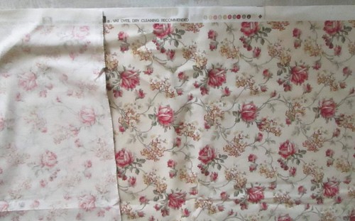 *SHANNON* AN AUTHENTIC WAVERLEY SCREEN PRINT FABRIC SHABBY CHIC ROSE 55w x 117 L - Picture 11 of 14