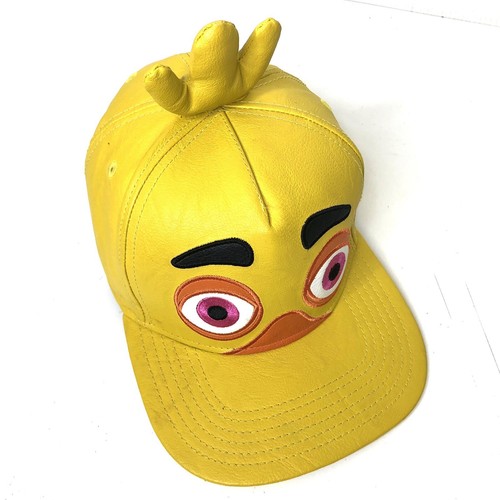 Chica Five Nights at Freddy’s Snapback Hat Faux Leather Yellow - Picture 4 of 7