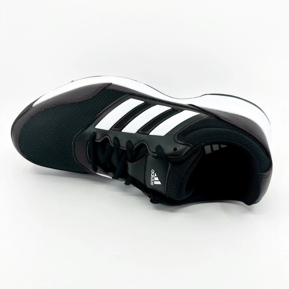 Zapatos de golf Adidas Tech Response 2.0 negros blancos para hombre con púas de goma EE9122 Foto 4 de 4