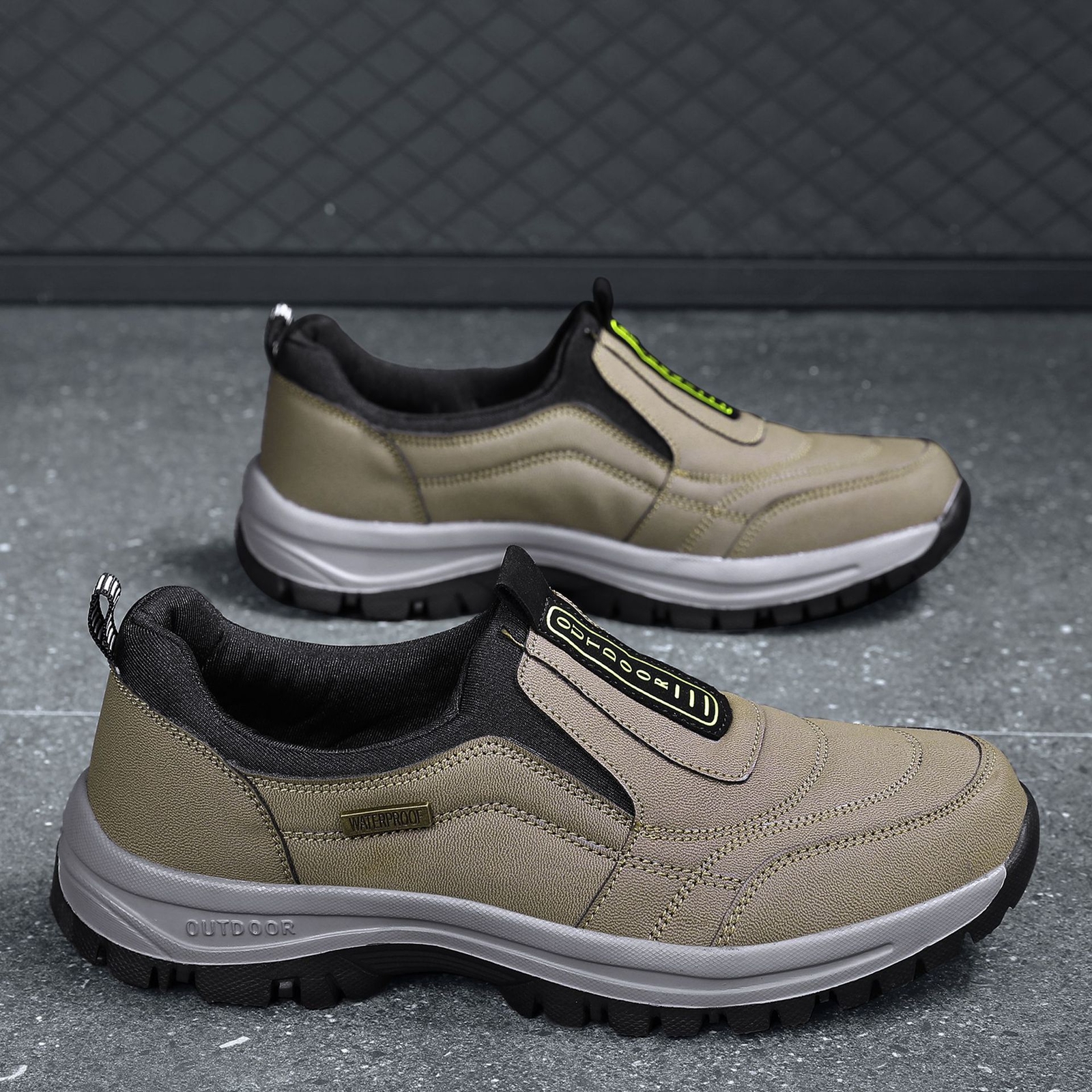 Mens Hiking Shoes Slip On Sneakers Outdoor Men Wide Width Comfort Walking Shoes Mens Hiking Shoes Slip On Sneakers Outdoor Men Wide Width Comfort Walking Shoes