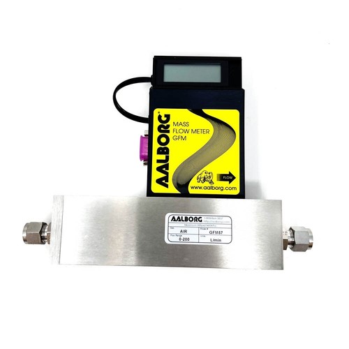 Aalborg GFM57 Mass Flow Meter for Air LCD 200 LPM Stainless GFM57S-VDL6-A0 New - Picture 7 of 24