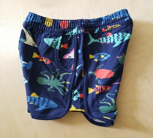 NWOT HANNA ANDERSSON AQUARIUM OCTOPUS FISH FRENCH TERRY SHORTS 110 5 $34 - Picture 3 of 6