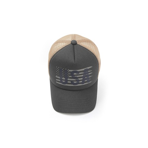 Gorra de béisbol unisex para hombre mujer malla de aleta bandera estadounidense sombreros de camionero M L - Imagen 16 de 22