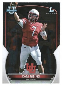 2022 Bowman Chrome U Football Cam Rising 1st Utah Utes #76