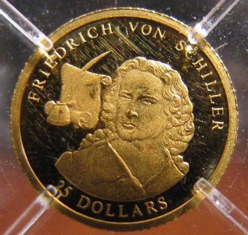 Liberia 25 Dollars, 2002 Friedrich Von Schiller - Picture 6 of 12