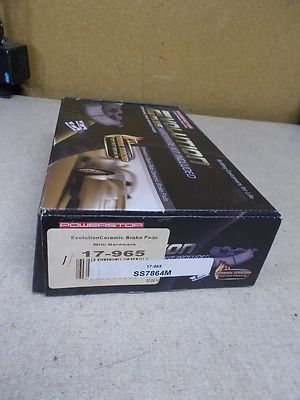 NEW Evolution Ceramic Brake Pads 17-965 w/ Hardware *FREE SHIPPING*