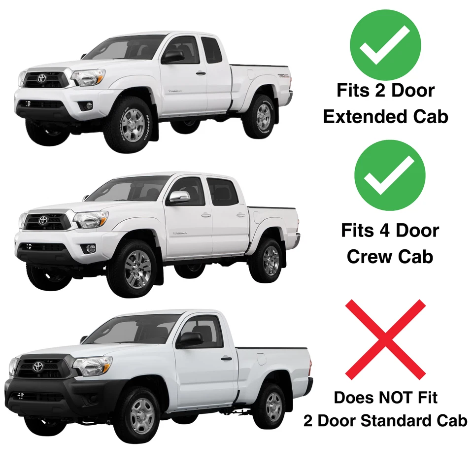 Fit 05-15 Toyota Tacoma Ext/Crew Cab Driver Side Left Front Door Window Glass Foto 2 de 4