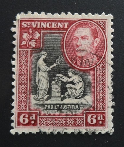 St. Vincent - 6d King George V Issue (Used) 1913 (1417) - Picture 1 of 2