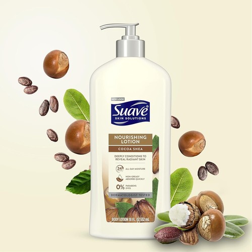 Nourishing Cocoa Butter & Shea Body Lotion, 18oz x 6 - Paraben Free Formula - Picture 10 of 12