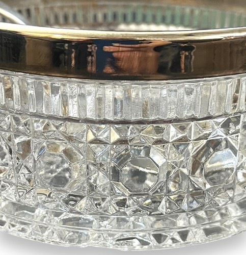 Vintage William Adams Pair of 2 24% Leaded Crystal Sauce Bowls and Ladles IOB - Picture 9 of 13