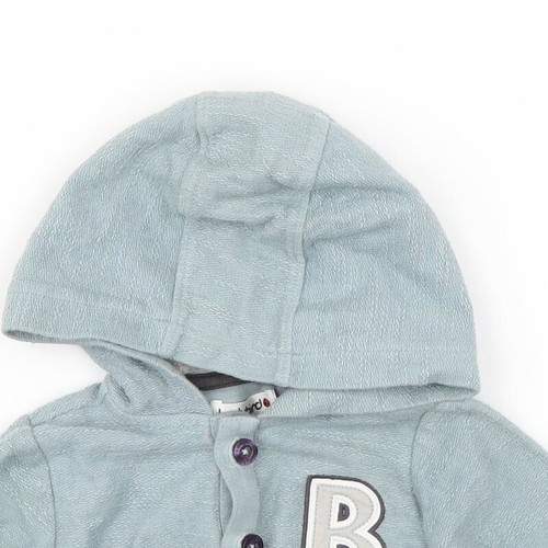 Ladybird Baby Green Geometric 100% Cotton Cardigan Jumper Size 12-18 Months - Picture 4 of 12
