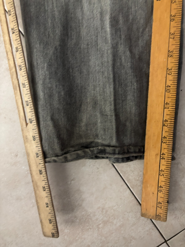 Polo Ralph Lauren Hampton Jeans Mens 46x32 Denim Gray Stretch Straight 5696 - Picture 7 of 9