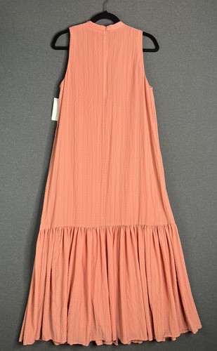NORDSTROM ärmelloses Maxi-Siftkleid Seersucker rosa Desert Damen Medium - Bild 4 von 11