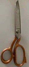 7" Bent Handle Dressmaker Shears Scissors copper handles-made in Italy-420 pcs.