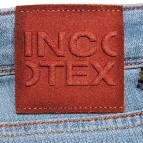 Incotex NWT Slim Denim Jeans Size 36 US In Solid Blue Cotton Blend - Picture 16 of 20