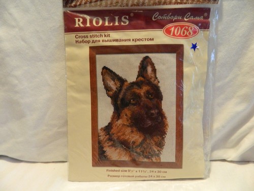 C-25 NEW RIOLIS COUNTED CROSS-STITCH KIT “GERMAN SHEPHERD” #1068