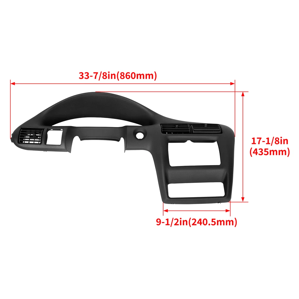 Fit For Chevy Cavalier 2000-2005 Dash Panel Speedometer Trim Bezel Rep #22698064 Foto 2 de 4