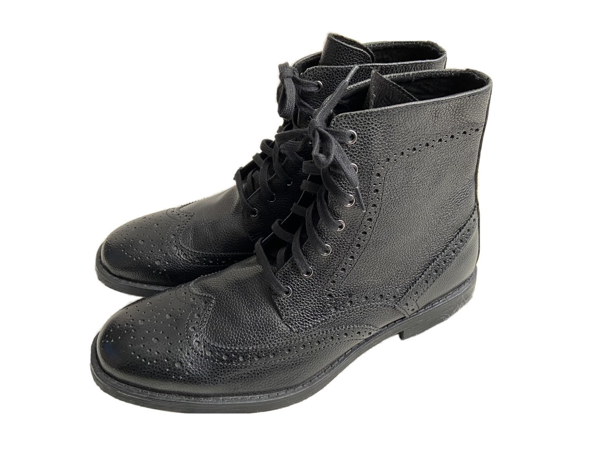 Andrew Marc Boots, sz 9.5, Black Andrew Marc Mens Woodside Mid Leather Chukka Boot Black/Deep  main image 3