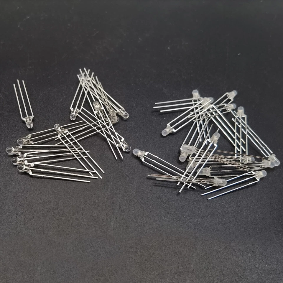 NEW 3mm Dual Bi-Color Red/Green/Blue Super bright/Diffused Bright 3Pin Led diode - Image 2 of 4