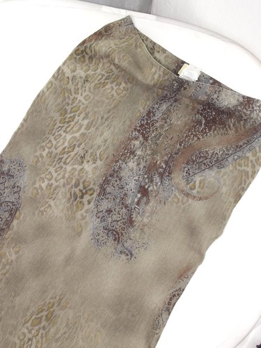 De By Vestebene Falda 48 XXL W34 2XL Rodilla Mujer Beige Stretch Acampanada - Imagen 4 de 5