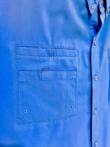 Columbia Shirt Men’s XXL Blue Omni Shade Fishing Florida Gator Blue - Picture 9 of 10