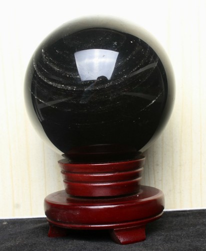 1705g 3,75lb NATÜRLICHE OBSIDIAN QUARZ KRISTALL KUGEL KUGEL HEILUNG - Bild 1 von 7