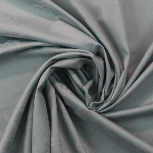 FLORAL JACQUARD SKY BLUE LEAF VINE MULTIPURPOSE DRAPERY FABRIC 6.25 YARDS 55"W - Picture 2 of 5