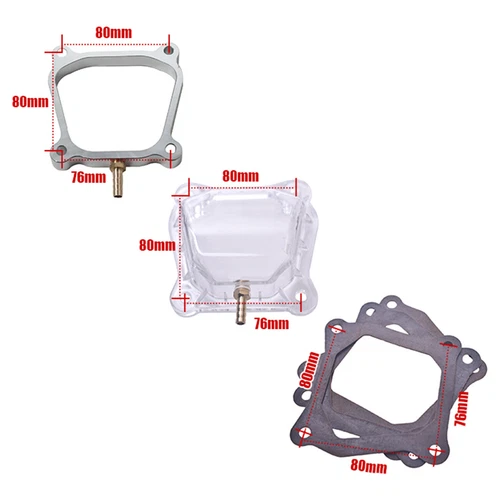 Clear Valve Cover&Billet Spacer For Predator Non-Hemi 212cc Honda GX160 GX200 - Picture 3 of 6