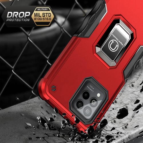 Para T-Mobile Revvl 6 / 6 Pro 5G Ring Case Defender Soporte magnético + vidrio templado - Imagen 9 de 41