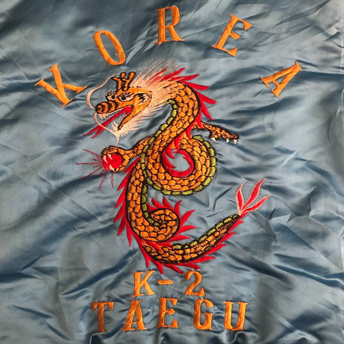 Sukajan Souvenir Vintage Bomber Jacket Korea Embroidered