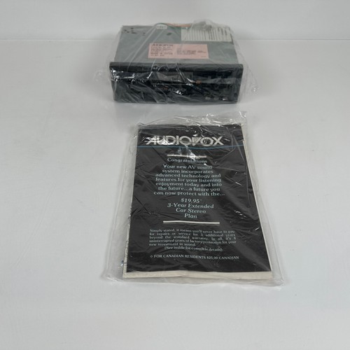 NOS Audiovox AV-205 Flat Face AM/FM/MPX Radio w/ Cassette Player + Mounting Kit! - Picture 6 of 6