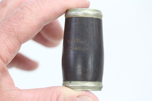 Vintage G.M. Bundy Paris Wood Clarinet 1903 sn#3675 parts only with Selmer case - Picture 7 of 24