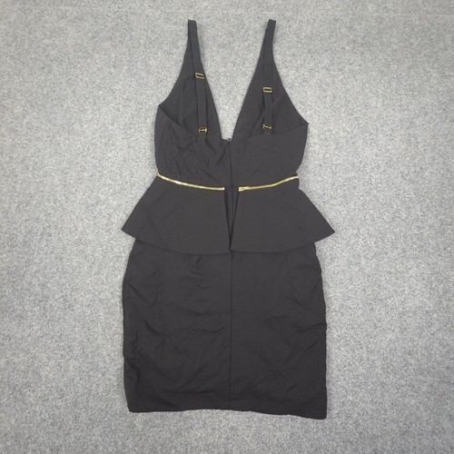Bec Bridge Dress Women 6 Black Plunge V Neck sleeveless Cocktail Party Size 6 - Picture 4 of 8