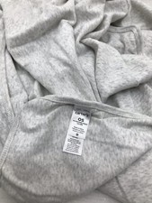 Carters Solid Heather Gray Baby Swaddle Blanket Stretch Jersey Knit Cotton Lovey