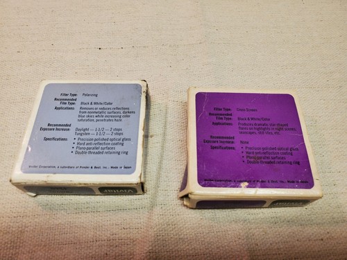 Lot of 2 Vintage Vivitar 49 mm Camera Filters in Original case and boxes - Picture 2 of 5