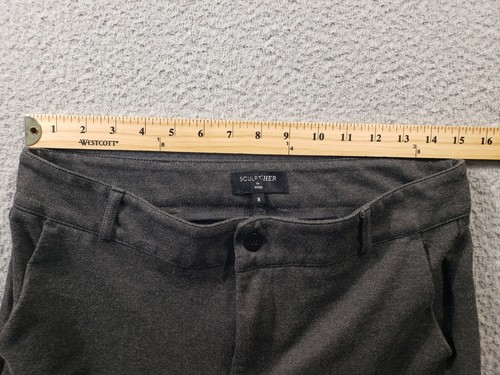 NYDJ Sculpt-Her Pants Women's 8 Gray Mid Rise Lift Tuck Straight Stretch 30x32 - Picture 5 of 16