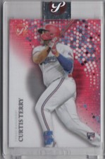 CURTIS TERRY /5 TOPPS PRISTINE ENCASED RED PULSAR REFRACTOR RANGERS #243 2022