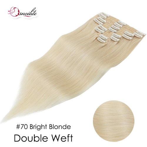 200G EXTRA DICK Clip In Remy Echthaar Extensions 8 Doppelt Tressen Haarteile NEU - Bild 44 von 59