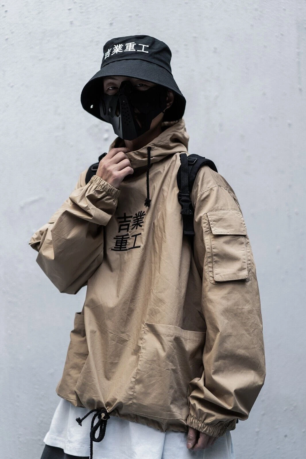 Niepce Urban Lightweight Streetwear Techwear Windbreaker Jacket with Hood - product detail image 6