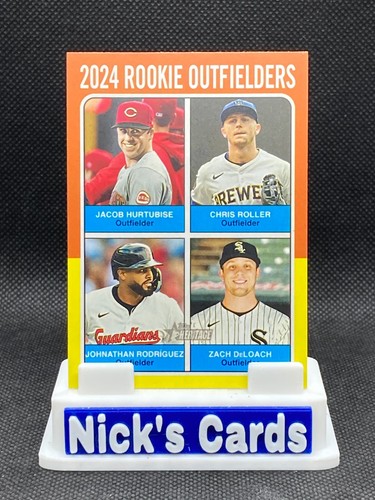 2024 Topps Heritage #622 Hurtubise / Roller / Rodiguez / DeLoach
