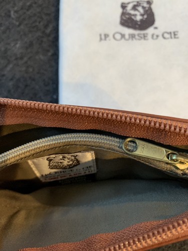 J P Ourse & Cie. Brown Pouch. Brand New With Bag - Picture 2 of 2