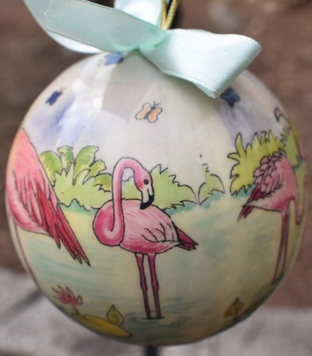 GRAN TURCO Flamenco Turcas y Caicos Árbol Adorno AGIFTCORP - Imagen 3 de 11