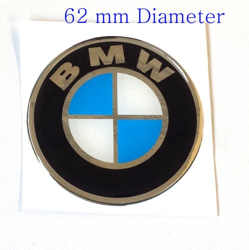 para BMW REPLICA Pegatinas/calcomanías redondas cromadas/azul-ACABADO GEL ABOVEDADO ALTO BRILLO - Imagen 3 de 3